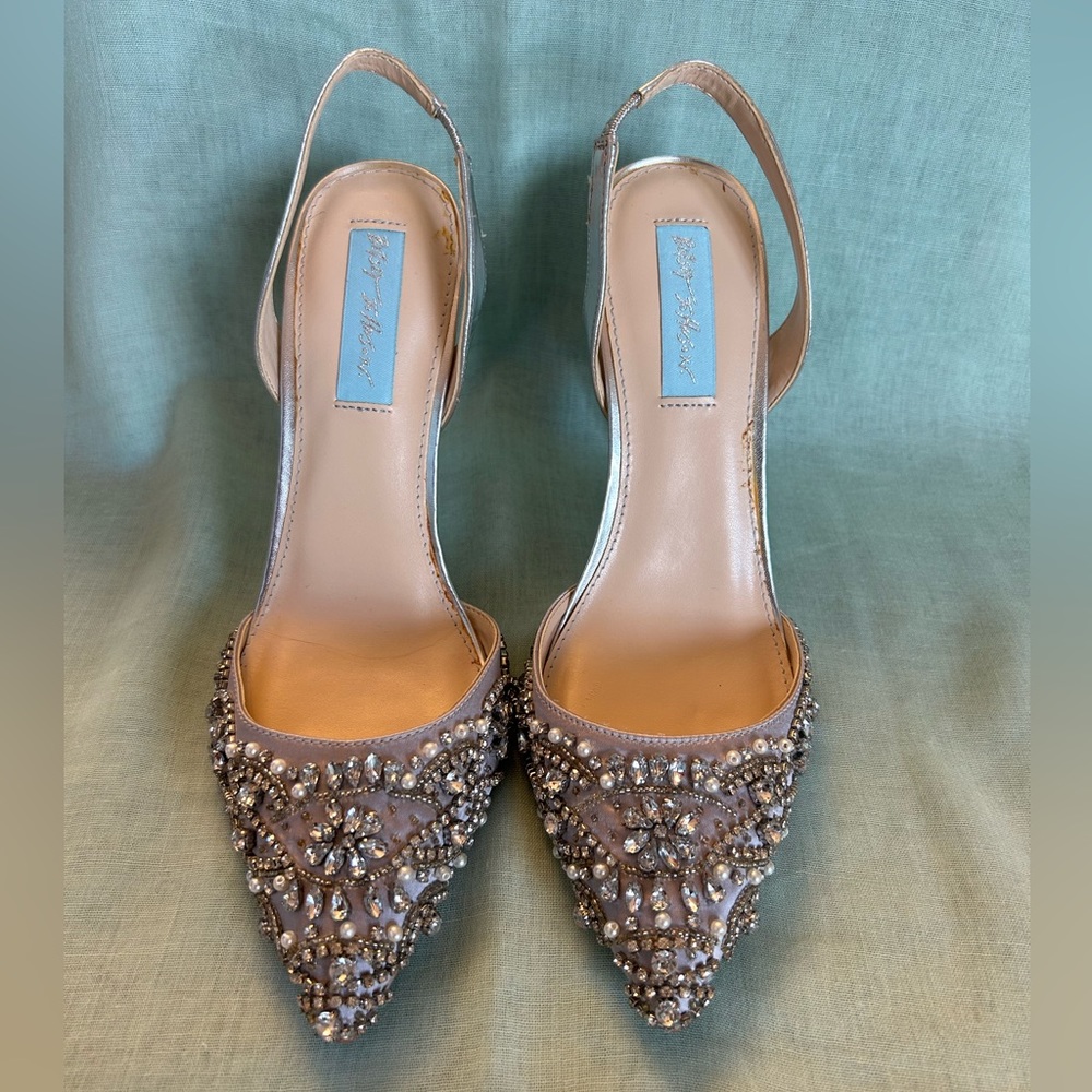 Brand New Betsey Johnson Beaded Heels